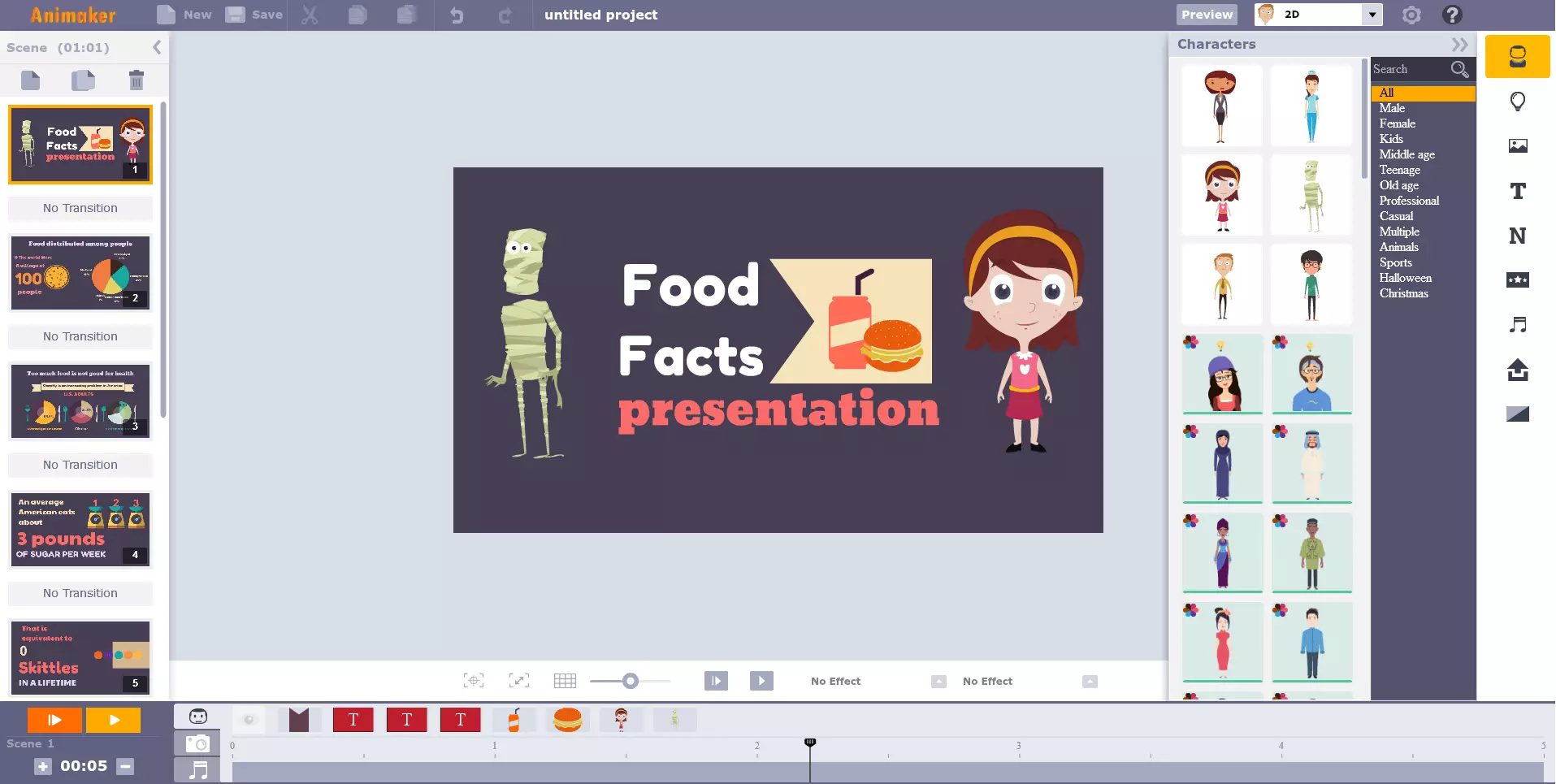 Immagine: Screenshot di Animaker