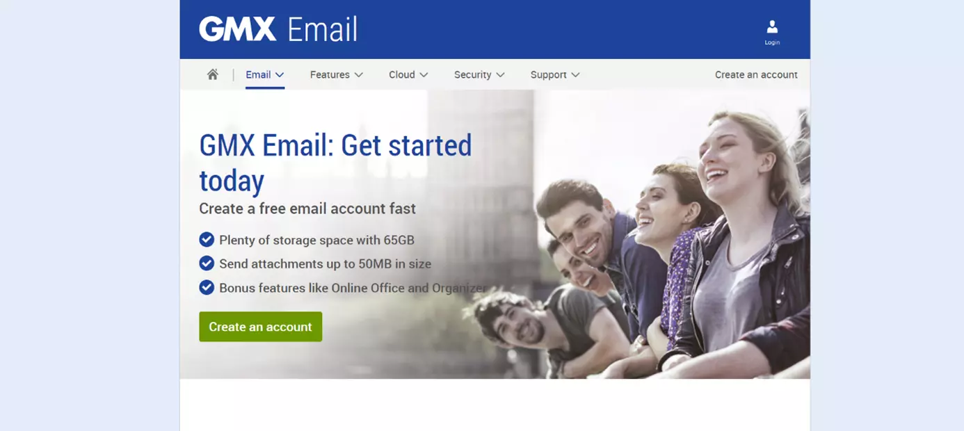 Screenshot di GMX Immagine: Screenshot di GMX