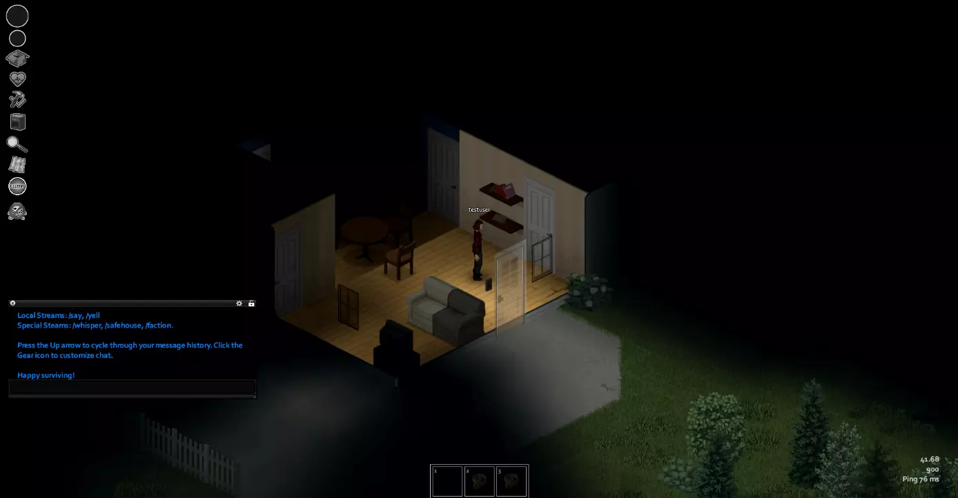 Avvio del gioco Project Zomboid Immagine: Avvio del gioco Project Zomboid