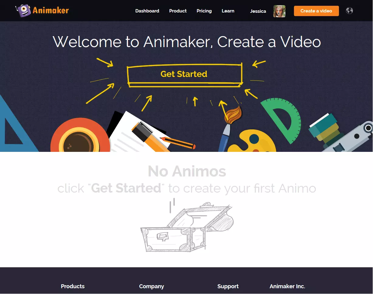 Immagine: Screenshot di Animaker