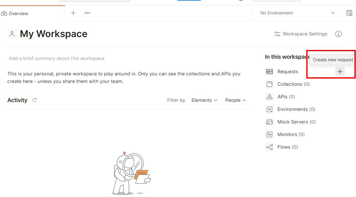Creare nuove richieste in Postman Immagine: Creare nuove richieste in Postman