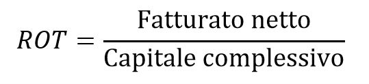 Formula per il calcolo della rotazione di capitale (ROT) Immagine: Formula per il calcolo della rotazione di capitale (ROT)